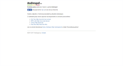 Desktop Screenshot of andrespol.eu